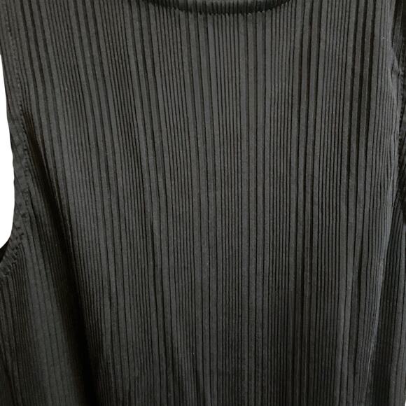 Love for Humanity Bodysuit One Piece Size L Black Ribbed Tank Top Snap Button - Picture 5 of 8